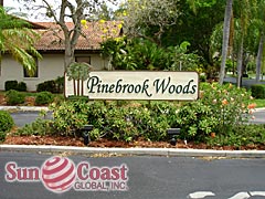 Pinebrook Woods Community Sign